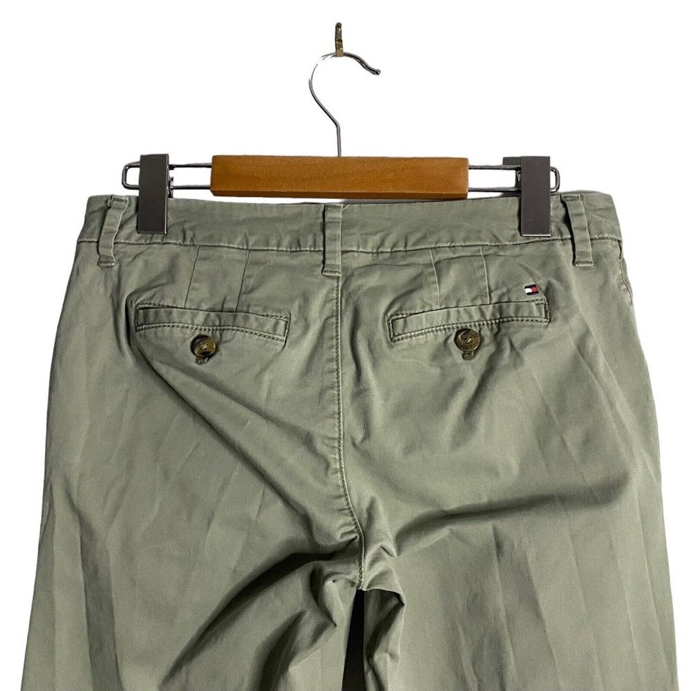 Tommy Hilfiger Women's Green Khaki Ankle Pants - Picture 5 of 8